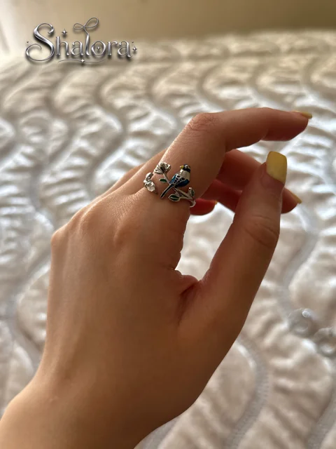 انگشتر طرح پرنده